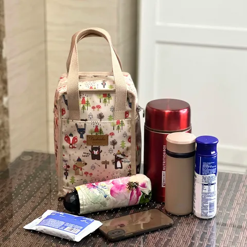 Waterdichte Geïsoleerde Lunchtas Schattige Cartoon Dierenprint Draagbare Thermische Koeltas Voedselopslag Picnic Handtas Voor Vrouwen