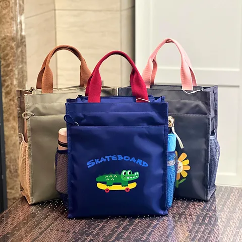 Multilayer Oxford Stof Tote Tas Grote Capaciteit Casual Woon-werk Handtas Student Document Opslag Tas