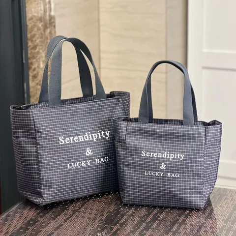 Koreaanse Stijl Ruitjes Shopper Dames Grote Capaciteit Woon-werk Handtas Casual Oxford Stof Schoudertas Moeder Tas