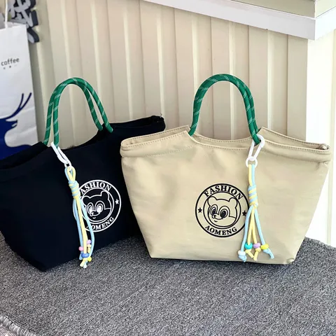 Modieuze Waterdichte Oliebestendige Tas Handtas Casual Bento Tas Shopping Tas Voor Dames