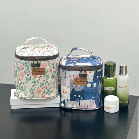 Waterdichte Gesoleerde Lunchtas Leuke Cartoon Print Draagbare Thermische Bento Box Tote Tas Verdikte Opslag Handtas Voor Werk