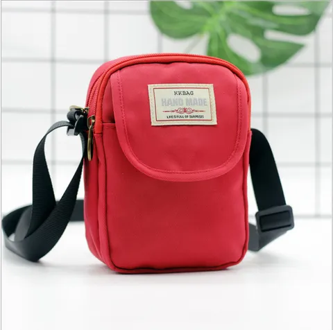 Borsa a Tracolla in Nylon per Cellulare Tendenza Minimalista Piccola Borsa a Spalla Multi-Tasca Borsa a Tracolla da Viaggio per Donne