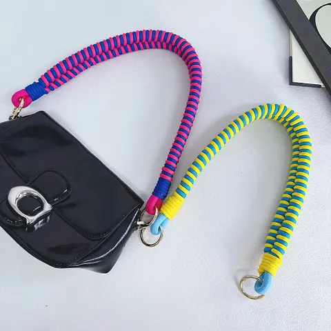 Handmade Woven Bag Strap Replacement Single Shoulder Handle Thick Braided Rope For Women Handbag Camera Strap Accessory