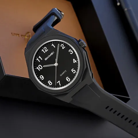 Men's Casual Quartz Watch Silicone Strap Waterproof Sport Wristwatch Fashion Business Quartz Wrist Watches