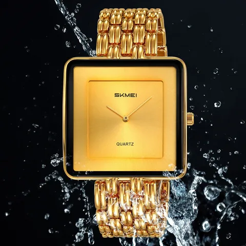 Minimalist Square Retro Men's Quartz Watch Zinc Alloy Case Business Waterproof Wristwatch