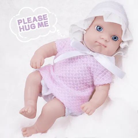 Realistic Reborn Baby Doll Soft Vinyl Soothing Toy With Animal Themed Outfits Bear Rabbit Style For Kids Birthday Gift