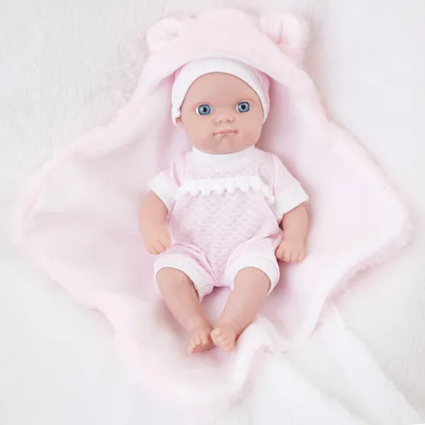 Realistic Reborn Baby Doll Soft Vinyl Soothing Toy With Animal Themed Outfits Bear Rabbit Style For Kids Birthday Gift
