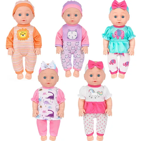 Poupée Bébé Reborn Réaliste en Vinyle Simulation Nouveau-Né Avec Tenues d'Animaux Jouets d'Accompagnement pour Enfants