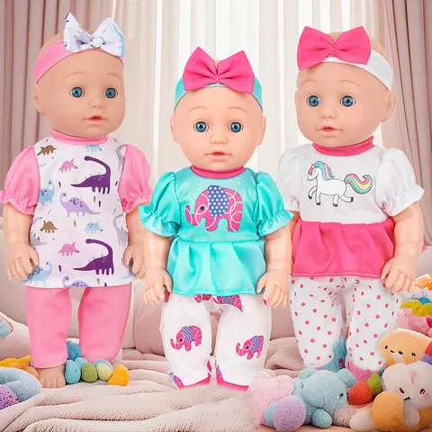 Poupée Bébé Reborn Réaliste en Vinyle Simulation Nouveau-Né Avec Tenues d'Animaux Jouets d'Accompagnement pour Enfants