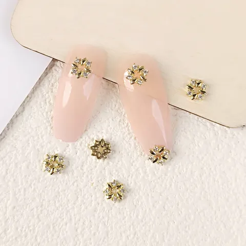 Strass Nagelkunst Bedels Geometrisch Bloemen Metaal Kristal Edelstenen Voor DIY Nageldecoratie Vrouwen Manicure Accessoires