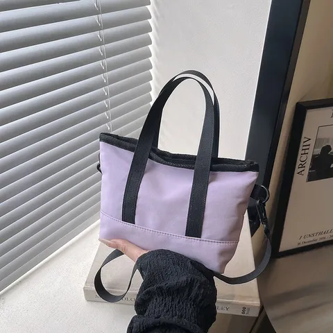 Γυναικείο Fashion Casual Ύφασμα Oxford Crossbody Τσάντα Ins Style Simple Solid Color Messenger Bag Daily Shoulder Mini Tote Bag