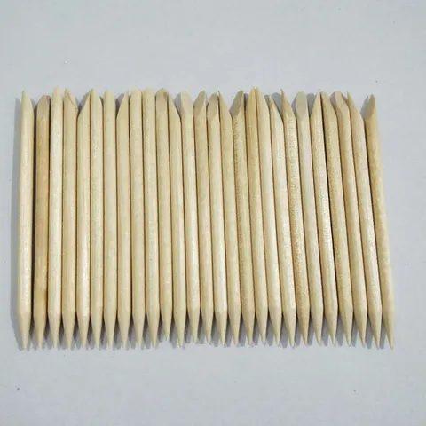 Professional Wooden Cuticle Pusher Nail Art Orange Wood Sticks Manicure Pedicure Tools Double Head Nail Art Supplies