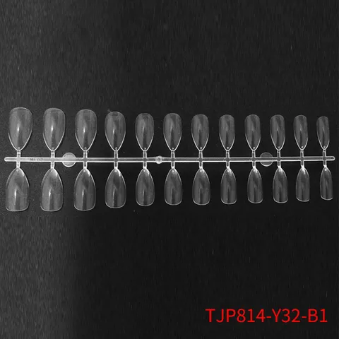 Tip per Unghie Press On Trasparenti Bianche in Plastica Unghie Finte Copertura Completa DIY Forniture per Extension Nail Art per Donne