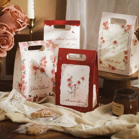 Butterfly Rose Candy Box Portable Gift Packaging Container Cute Cartoon Snack Storage Box For Birthday Party Kids Gift