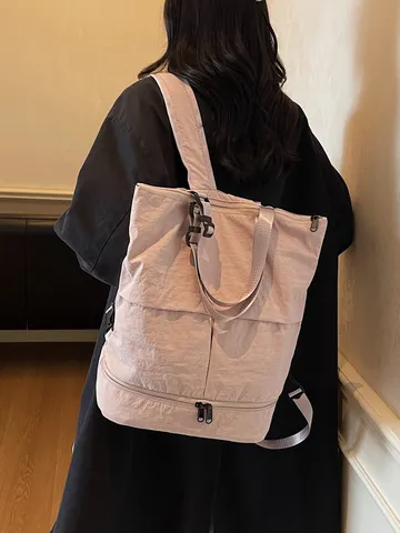 Damen Mode Casual Nylon Rucksack Große Kapazität Reise Schultasche Vielseitig Tägliche Pendler Rucksack Handtasche