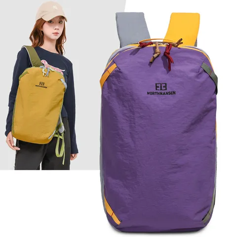Lockerer Colorblock Polyester Rucksack Reise Tagesrucksack Mit Bogenförmigem Schultergurt Unisex Mode Outdoor Schultasche