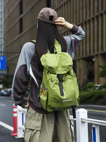 Unisex Wasserdichter Nylon Casual Rucksack Großes Kapazität Reise Schultertasche Für Outdoor Bergsteigen Und Tägliches Pendeln