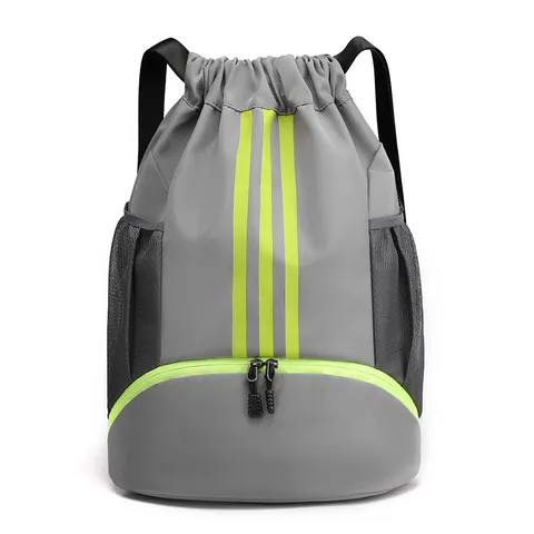 Waterdichte Trekkoord Rugzak Basketbal Tas Droog Nat Scheiding Sport Gym Casual Reizen Daypack voor Heren Dames