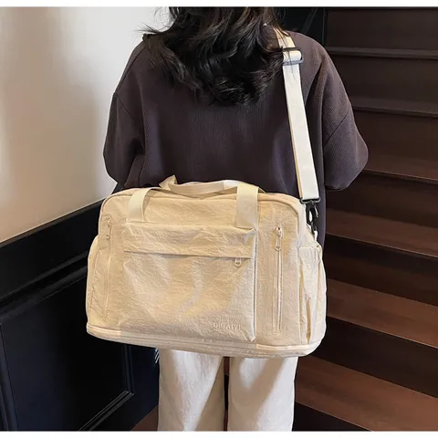 Große Kapazität Reisetasche Wasserdicht Sport Fitness Tasche Casual Unisex Duffel Bag Für Yoga Geschäftsreise