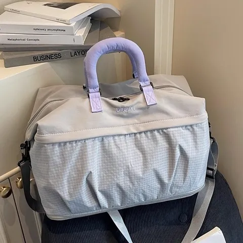 Große Kapazität Reise Duffel Bag Wasserdichter Stoff Weekender Bag Mit Nasstasche Erweiterbare Gepäcktasche Für Sport Geschäft