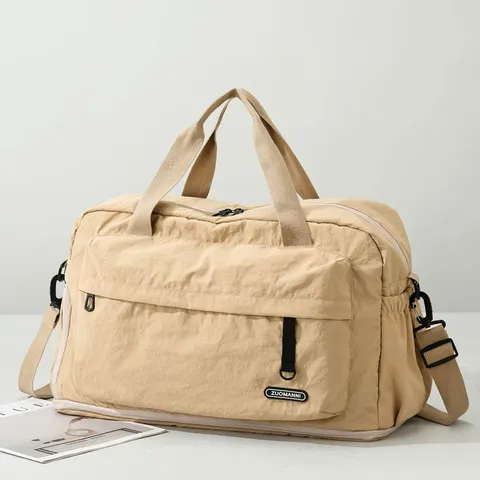 Große Kapazität Reise Sporttasche Wasserdicht Nylon Fitness Gym Bag Mit Trocken Nass Trennung Schuhfach