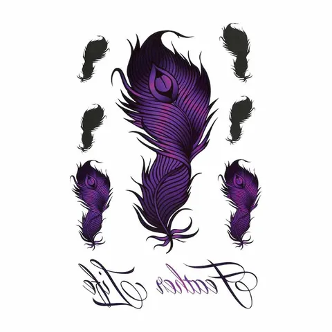 Autocollant de Tatouage Temporaire Imperméable Demi-Manche Art Corporel Design Artistique Faux Tatouage Pour Hommes Et Femmes