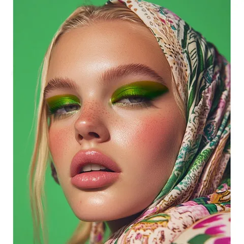 Autocollants de Tatouage Temporaire Imperméables Autocollants de Maquillage des Yeux Haute Brillance pour Fête de Scène Corps de Femme