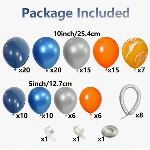 Astronaut Ruimte Thema Ballonboog Sterrenstelsel Verjaardag Decoraties Blauw Zilver Latex Folie Ballonnen Slinger