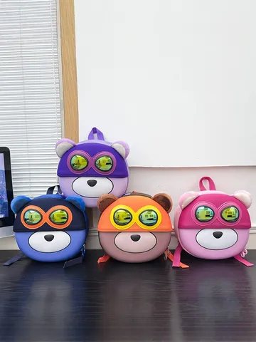 Cartoon Bär EVA Eierschale Rucksack Für Kinder Wasserdicht Leicht Kindergarten Schultasche Für Jungen Mädchen