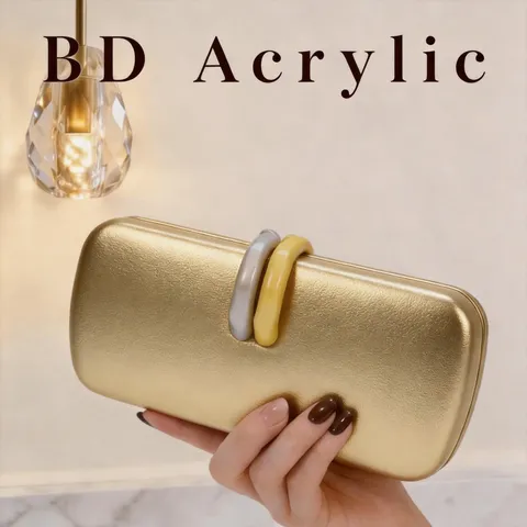 Womens Fashion PU Leather Evening Clutch Bag Elegant Chain Crossbody Bag Banquet Party Shoulder Bag Purse