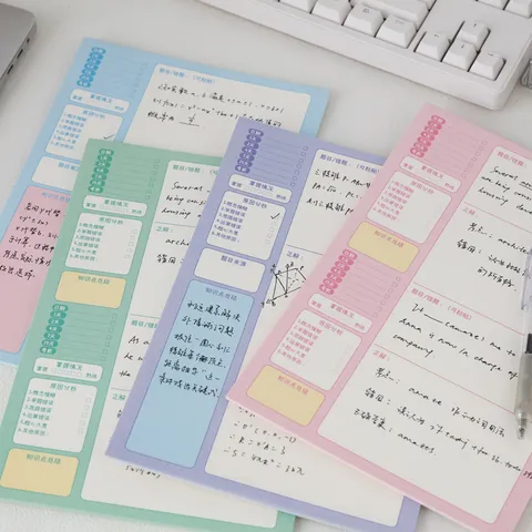 Minimalist Grid Notebook For Students Error Correction Notepad Daily Study Memo Pad Office School Supplies