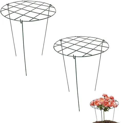 Iron Plant Trellis For Climbing Plants Courtyard Decoration Round Mesh Support Rod Garden Flower Arrangement Stake