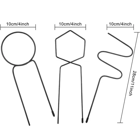 Geometrisches Metall Pflanzengitter Eisen Kletterunterstützung Stäbe Für Hof Patio Topfpflanzen Dekoration Gartenbau Stützwerkzeug