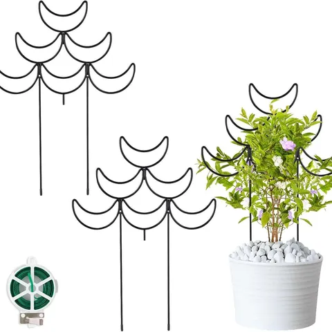 Mondförmige Eisen Rankhilfe Metall Klettergerüst Für Topfpflanzen Innen Garten Dekorative Blumenstütze Gartenbedarf