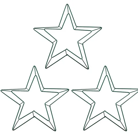 Sternförmiger Drahtkranz Rahmen Metall Blumenreifen Eisenkranz Für Weihnachten DIY Haus Dekoration Hochzeit Party Handwerk Zubehör