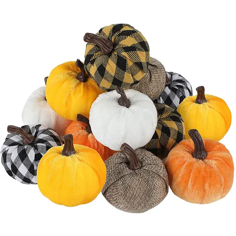 Rustikaler Schaumstoff Stoff Künstlicher Kürbis Ornament Herbst Erntedankfest Halloween Erntefest Tischdeko Zuhause Requisiten