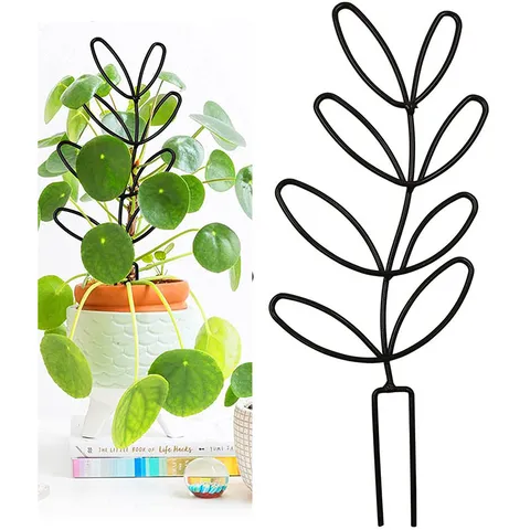 Eisen Pflanzen Klettergerüst Blattform Topfpflanze Stütze Metall Blumenhalter Für Outdoor Garten Indoor Topfpflanzen Deko