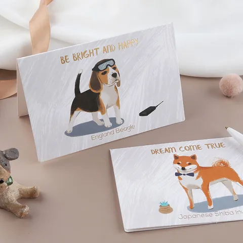 Niedliche Karikatur Hund Grußkarte Goldfolie Geprägte Karton Nachricht Karte Mit Umschlag Für Geburtstag Segen Valentinstag Erntedankfest Schreibwaren