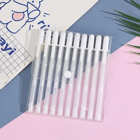 White Permanent Marker Oily Highlighter Pen Fine Point Quick Drying Waterproof Drawing Pen For School Office Supplies