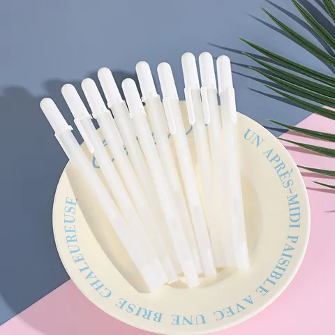 White Permanent Marker Oily Highlighter Pen Fine Point Quick Drying Waterproof Drawing Pen For School Office Supplies