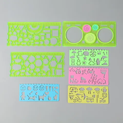 Creative Spirograph Geometric Drawing Ruler Set Multi-Function Template Rulers For Students Kids Art Stationery
