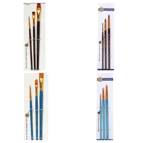 Σετ Πινέλων Ζωγραφικής Καλλιτέχνη Παιδιά DIY Ξύλινη Labi Τρίχα Νάιλον Πινέλα Ζωγραφικής Είδη Tέχνης για Ακρυλικό Ακουαρέλα