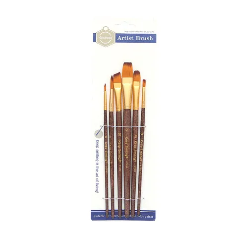 Keepsmiling Nylon Hair Paint Brushes Set Professional Wood Handle Watercolor Acrylic Painting Art Supplies