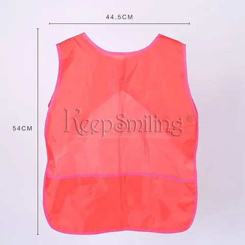Kids Waterproof Art Smock Sleeveless Painting Apron With Pocket Polyester Children Drawing Bibs For School Kitchen