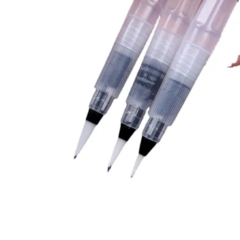 Plastic Water Brush Pen Set Refillable Watercolor Painting Pens Soft Hair Tip Calligraphy Drawing Art Supplies