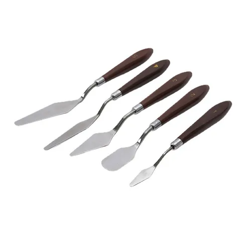 Professional Artist Palette Knife Stainless Steel Painting Spatula Mixed Media Art Supplies For Oil And Acrylic Painting