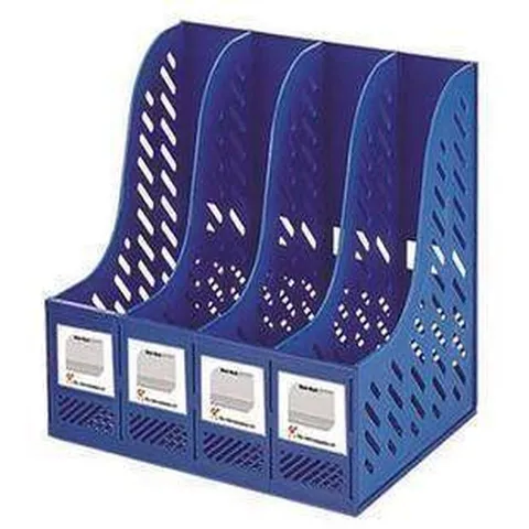 Thickened Plastic Desktop File Organizer Multi-Layer Vertical Document Sorter Office Desktop Storage Box Holder