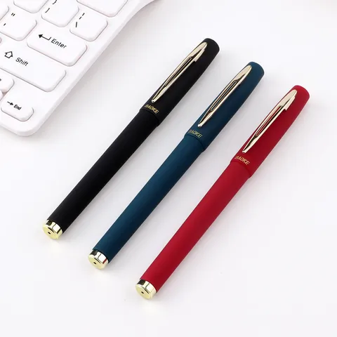 Retractable Gel Ink Pen Fine Point Smooth Writing Matte Barrel Business Office School Stationery Writing Pen