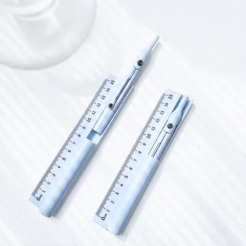 Multifunctional Compass Ruler Student Portable Plastic Scale Ruler Drawing Math Learning Supplies Stationery
