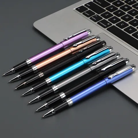 Baoke Metal Ballpoint Pen Business Office Signature Pen Retractable Metal Gel Pen Writing Stationery